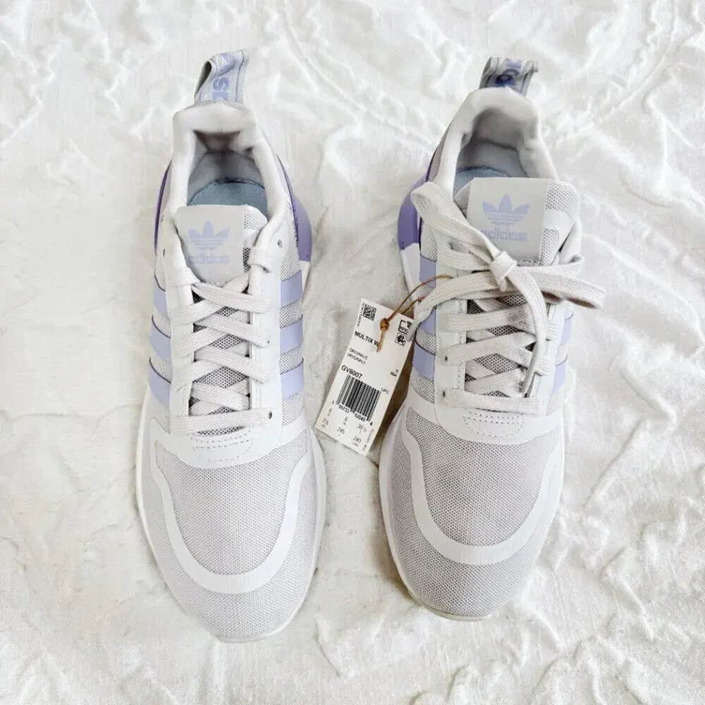 Adidas Multix Women's Shoes Grey One-Dust Purple-Cloud Size 7.5 New